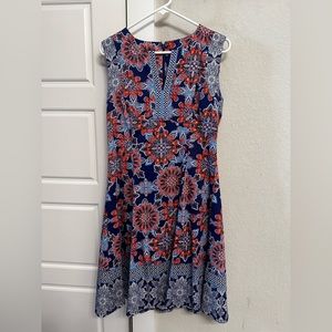 Cute patterned cotton sundress size 10 for sale.